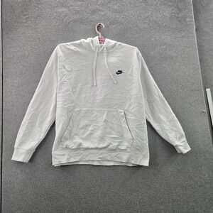 Nike Men Hoodie 2XL‎ White BV2654-100 Logo Long Sleeve